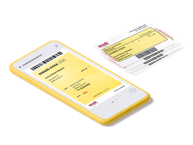 Sundhedskort og app fra den offentlige sygesikring