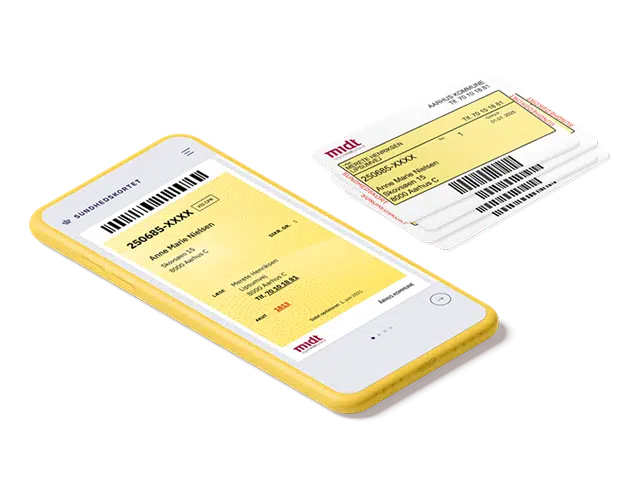 Sundhedskort og app fra den offentlige sygesikring