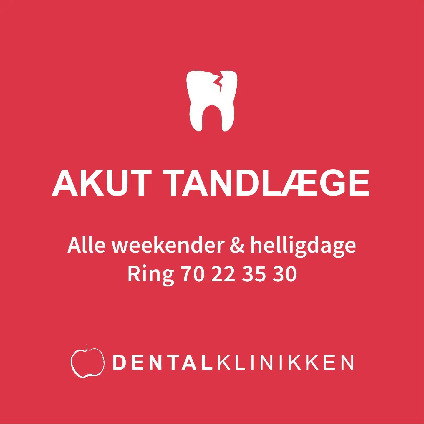 Ring til vagttandlægen Akut tandlæge i København