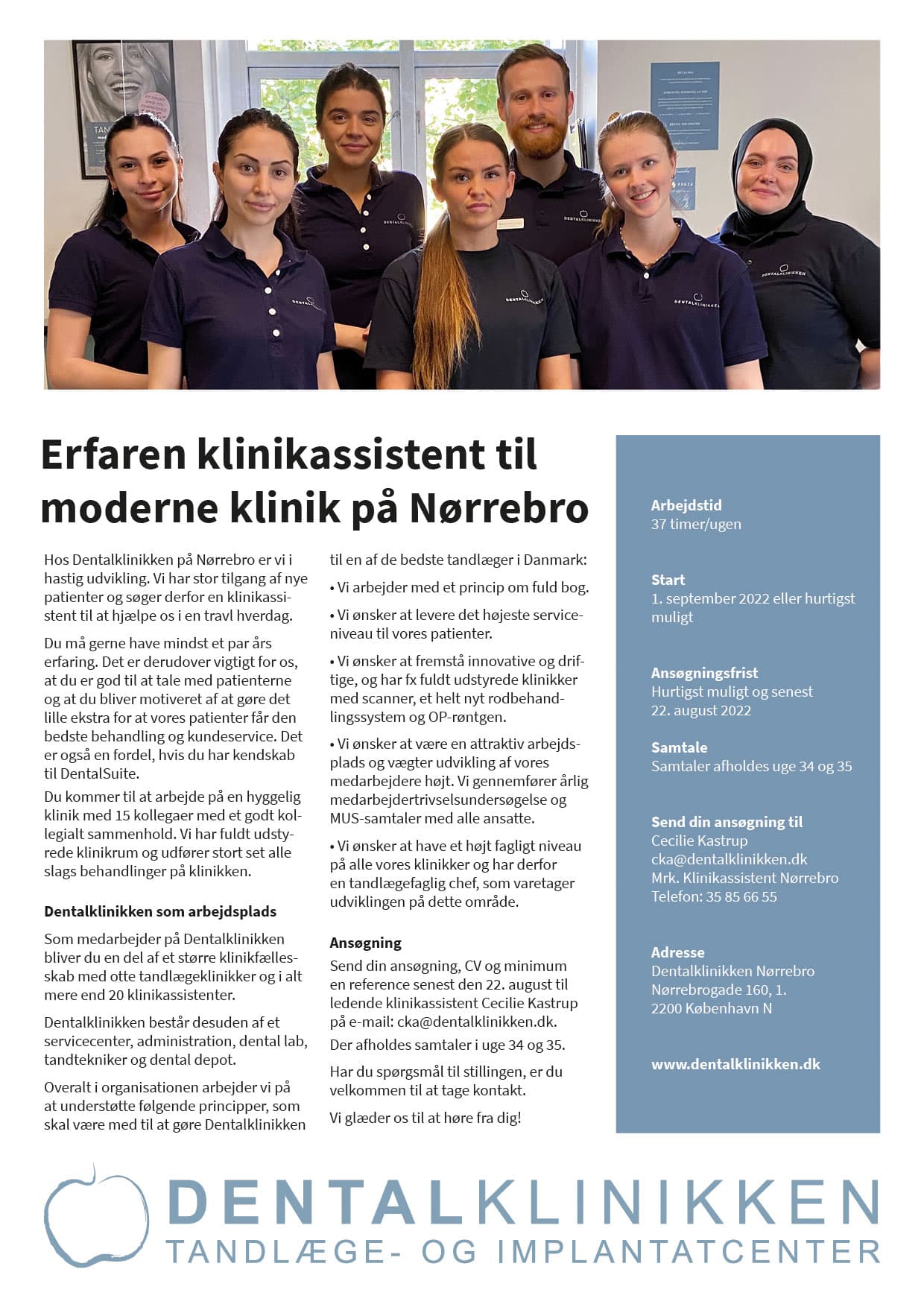 Klinikassistent Nørrebro (092022) Dentalklinikken