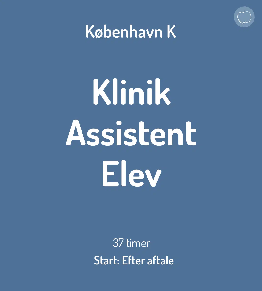 Klinikassistentelev København K