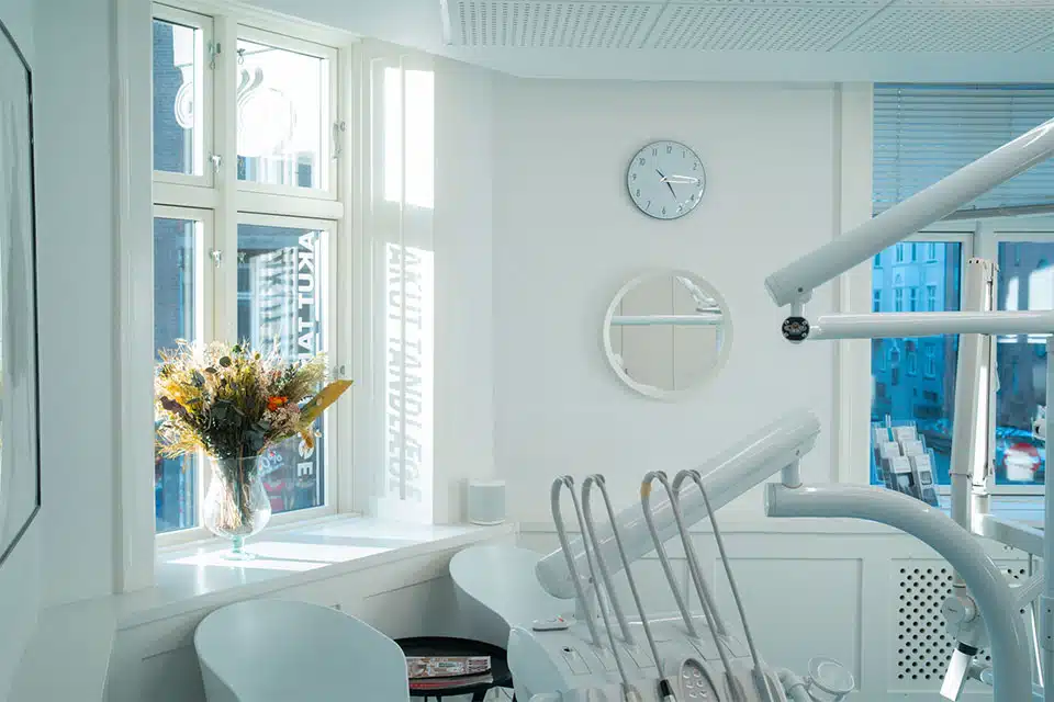 Moderne klinikrum hos Dentalklinikken på Nørrebro