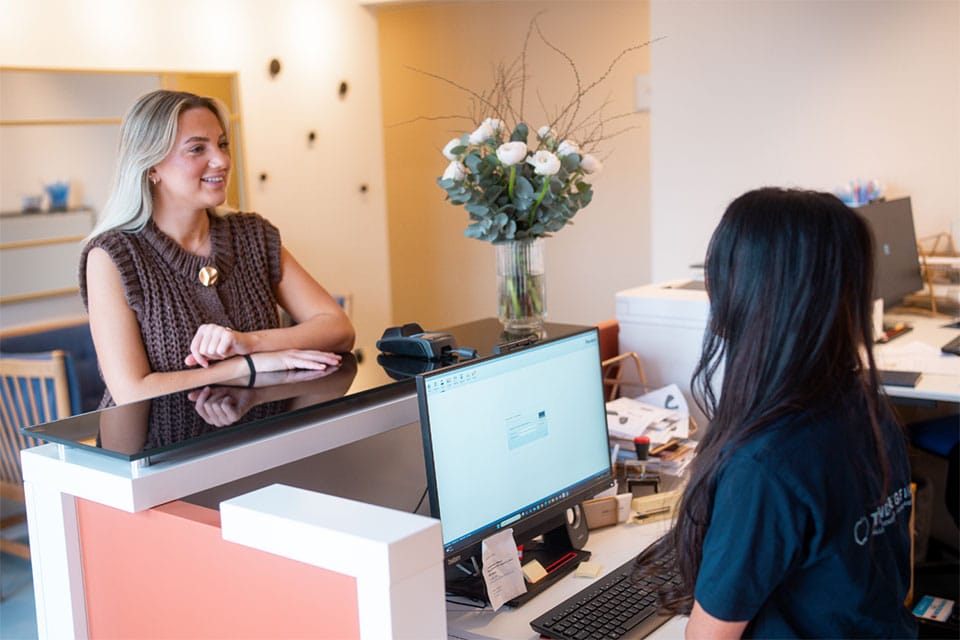 Patient i receptionen