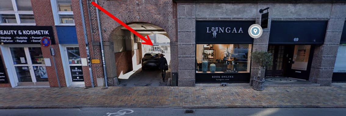 Indgang til gården fra Nørregade 69